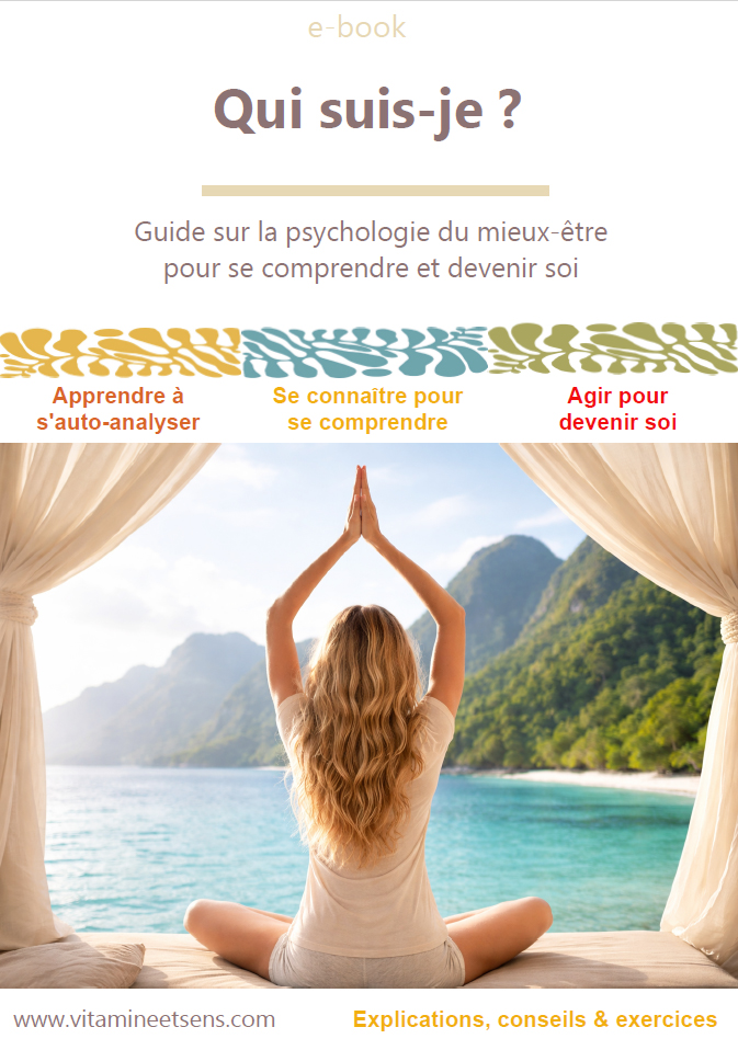 "Qui suis-je ?" e-book sur la psychologie du mieux-être de Vitamine et Sens